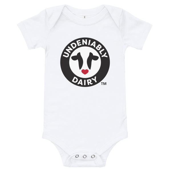 White Child Onesie Shirt Undeniably Dairy
