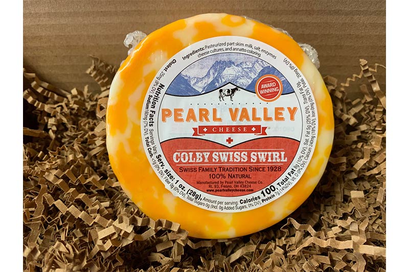 colby swiss swirl cheese package