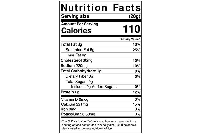 muenster cheese nutrition