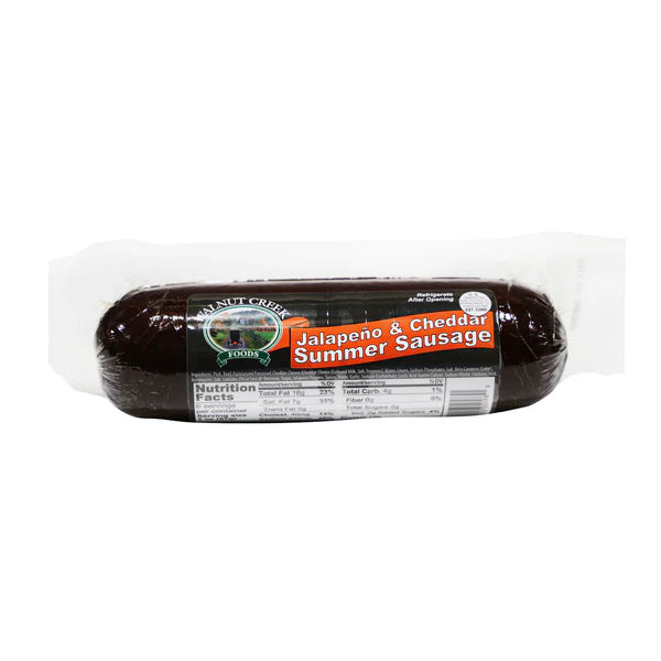 Jalapeno and Cheese Summer Sausage 12 oz
