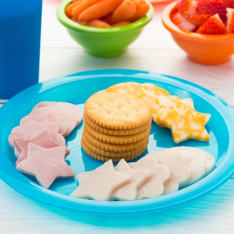 Cheese and crackers snack