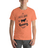 Heather Orange Cheese House Short-Sleeve Unisex T-Shirt