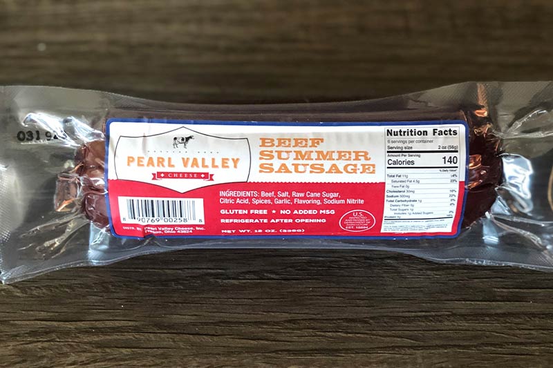 Beef Summer Sausage | Pearl Valley Cheese in Fresno Ohio
