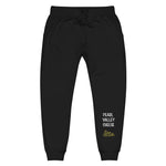 unisex-fleece-sweatpants-black-front-6285480faecaa