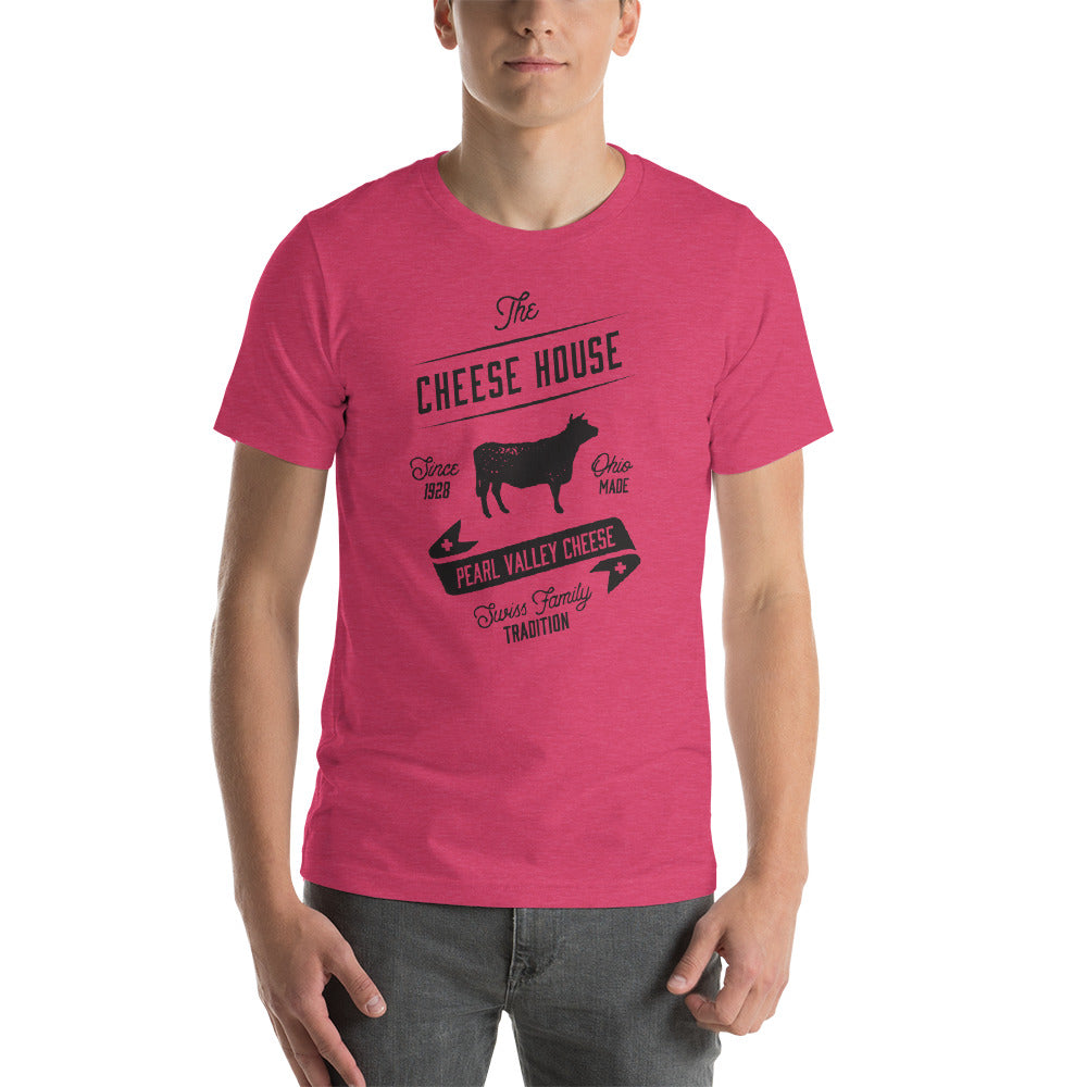 Heather Raspberry Cheese House Short-Sleeve Unisex T-Shirt